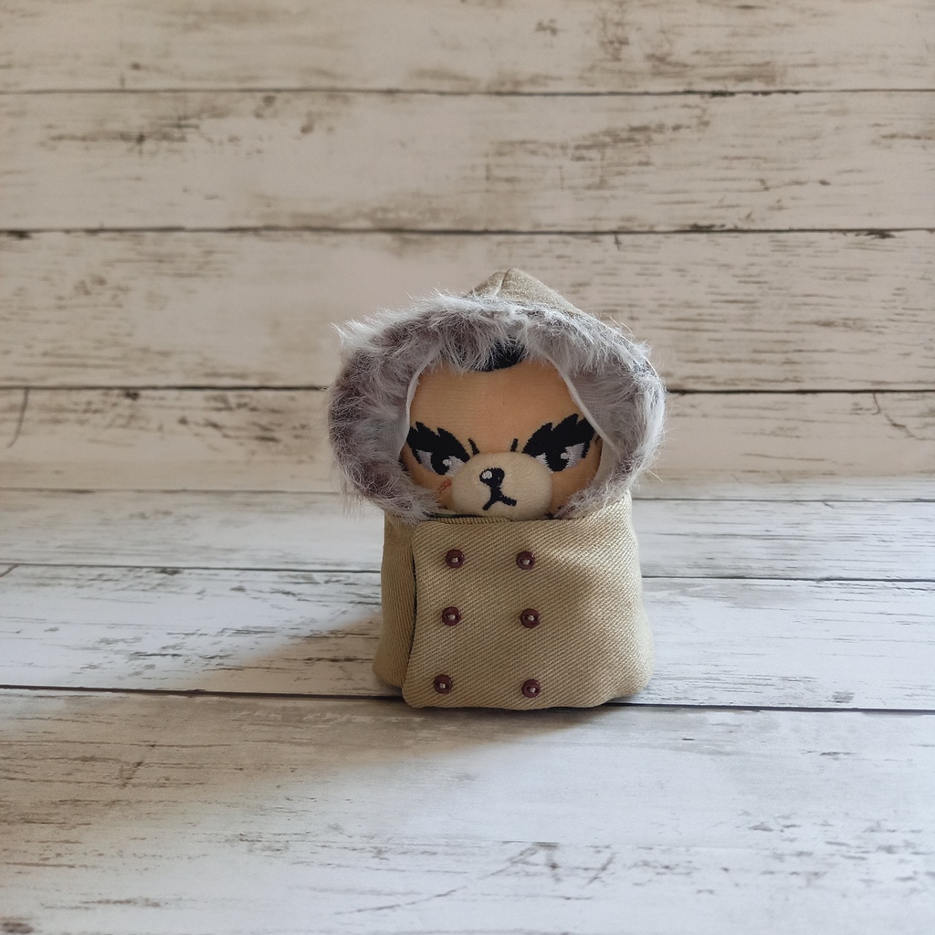 ぬいぐるみ用 ダブルボタン冬ジャンパー