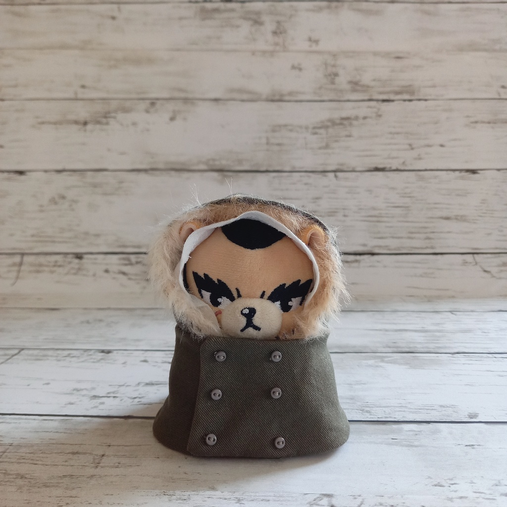 ぬいぐるみ用 ダブルボタン冬ジャンパー