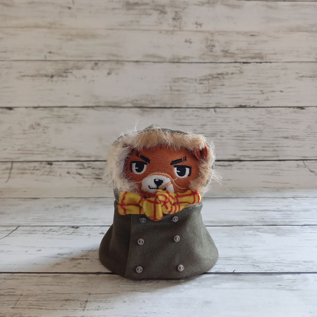 ぬいぐるみ用 ダブルボタン冬ジャンパー