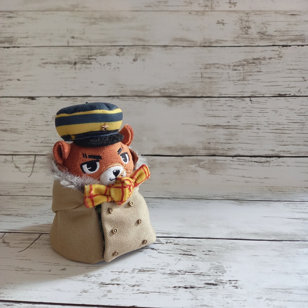 ぬいぐるみ用 ダブルボタン冬ジャンパー