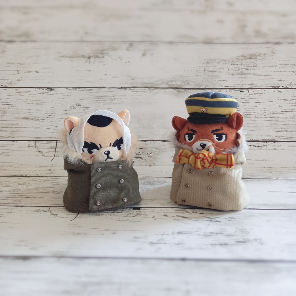 ぬいぐるみ用 ダブルボタン冬ジャンパー