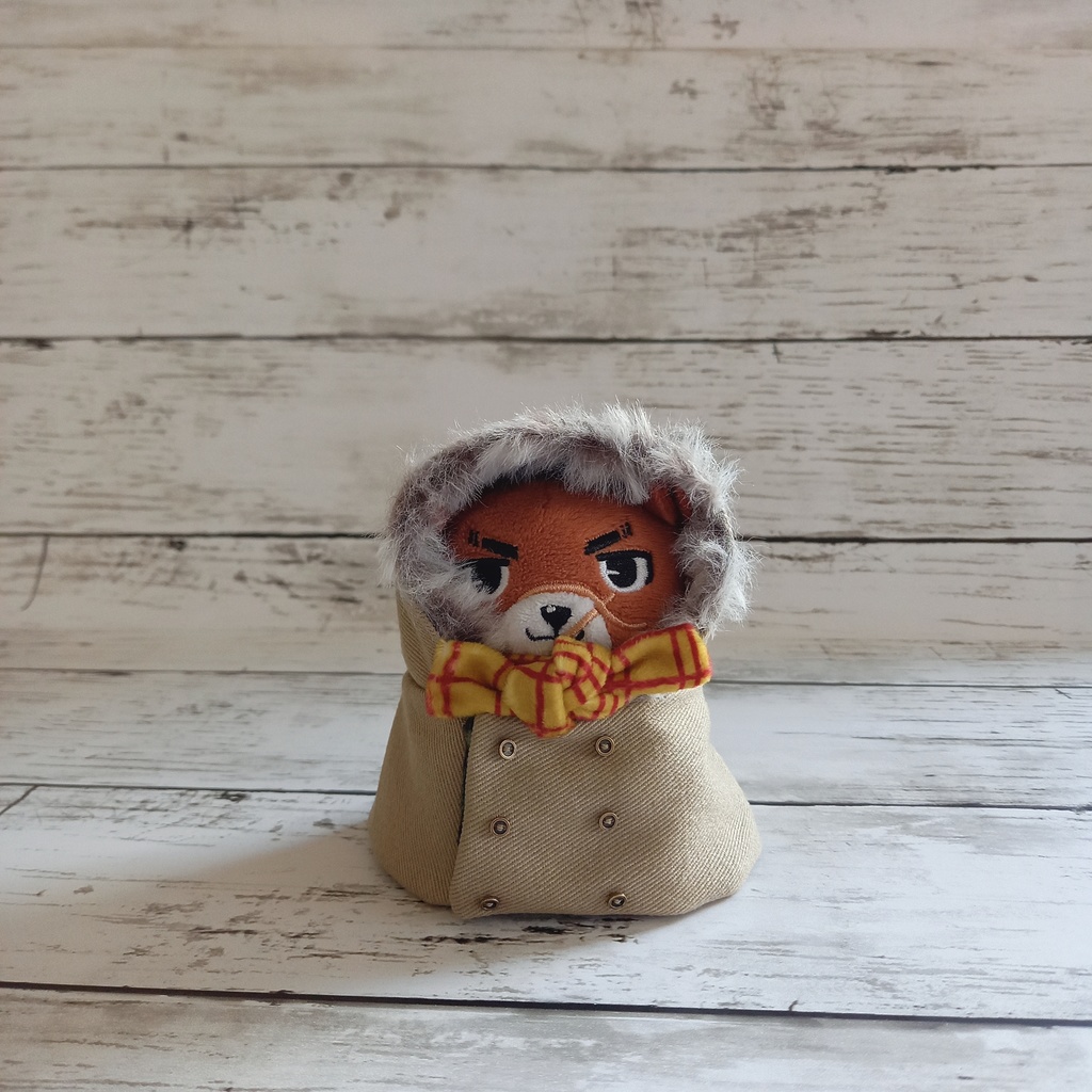 ぬいぐるみ用 ダブルボタン冬ジャンパー