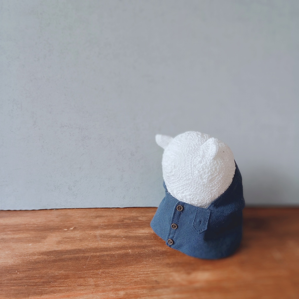 ぬいぐるみ用 紺色のジャンパー