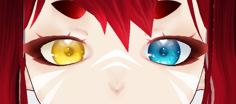 VRoid Studio Iris texture: Heterochromia