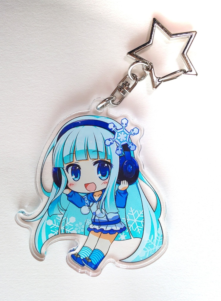 【サイズ変更・再販】はっかちゃん　アクリルキーホルダー(6㎝)