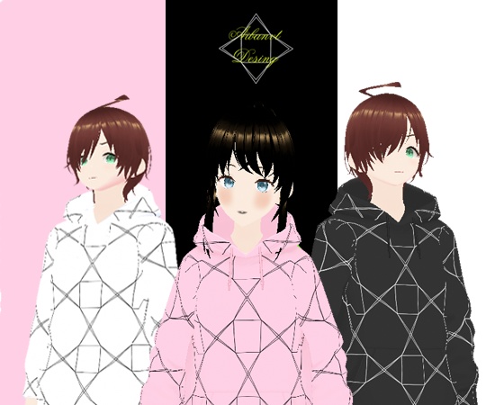 《VRoid》Hoodie Star