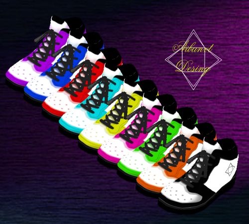 《VRoid》Sneakers Basketball MultiColor