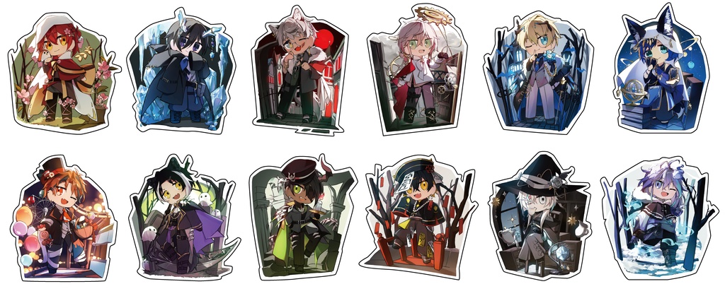 【非公式】ホロスターズ ハロウィンステッカー