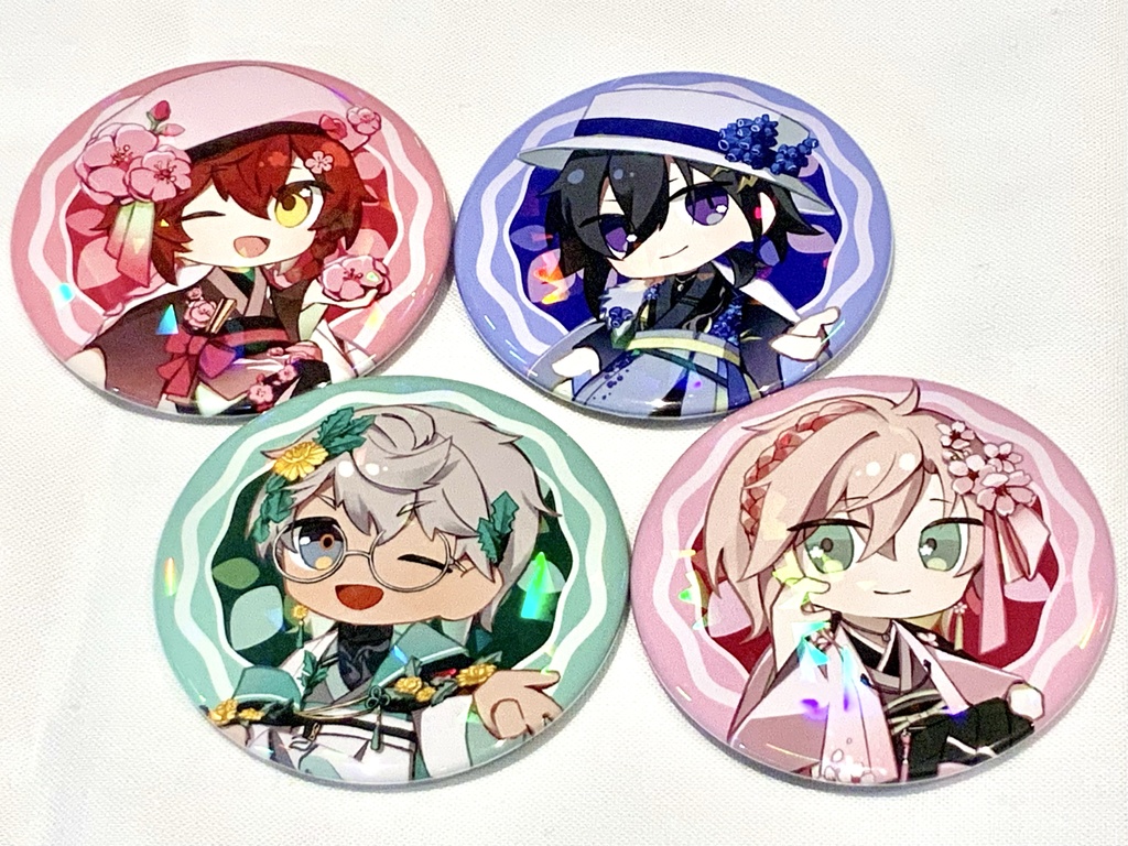 【非公式】春衣装 ホログラム缶バッジ