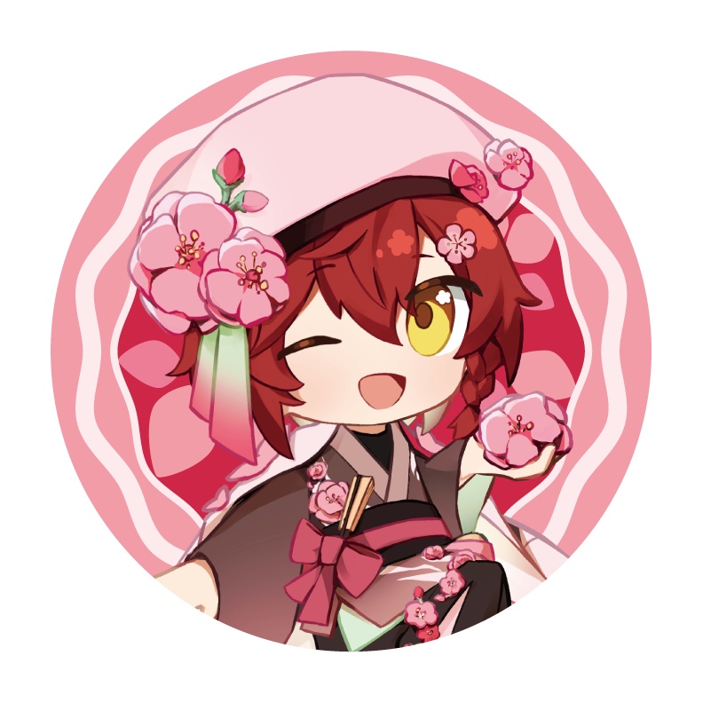 【非公式】春衣装 ホログラム缶バッジ