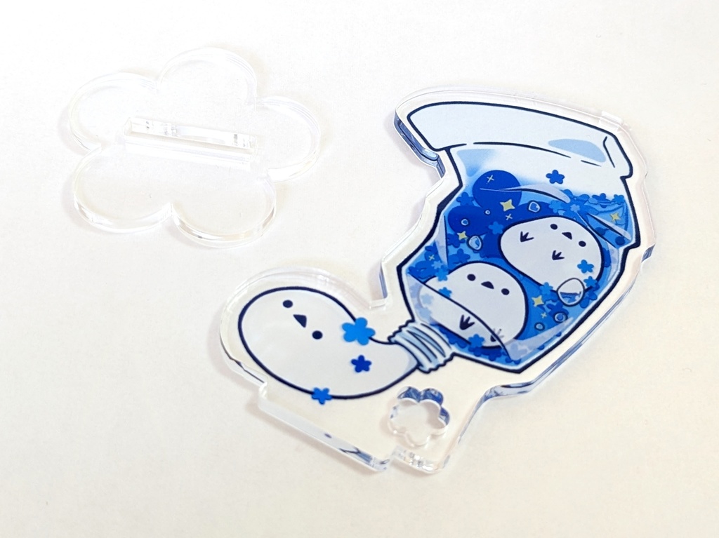 【アクリルスタンド】シマエナガチューブ(あおいろ)