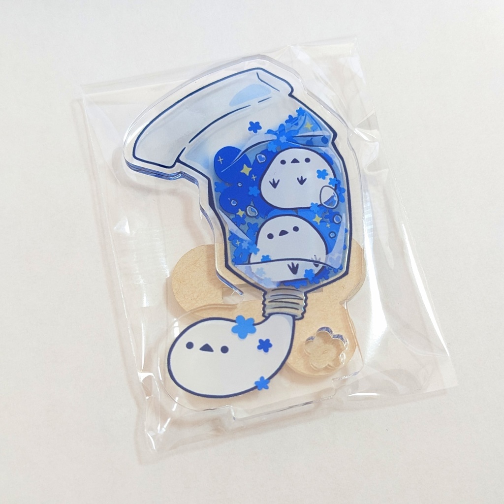 【アクリルスタンド】シマエナガチューブ(あおいろ)