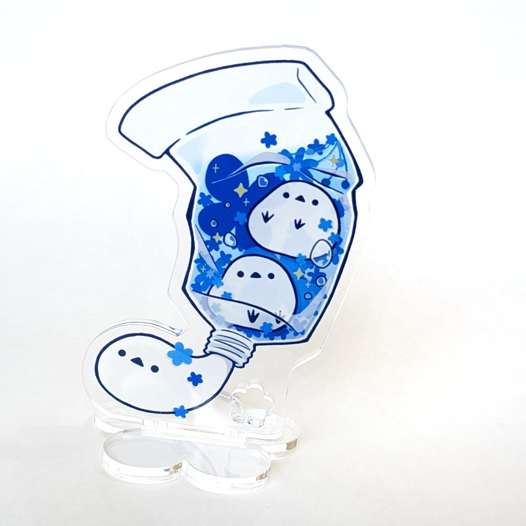 【アクリルスタンド】シマエナガチューブ(あおいろ)