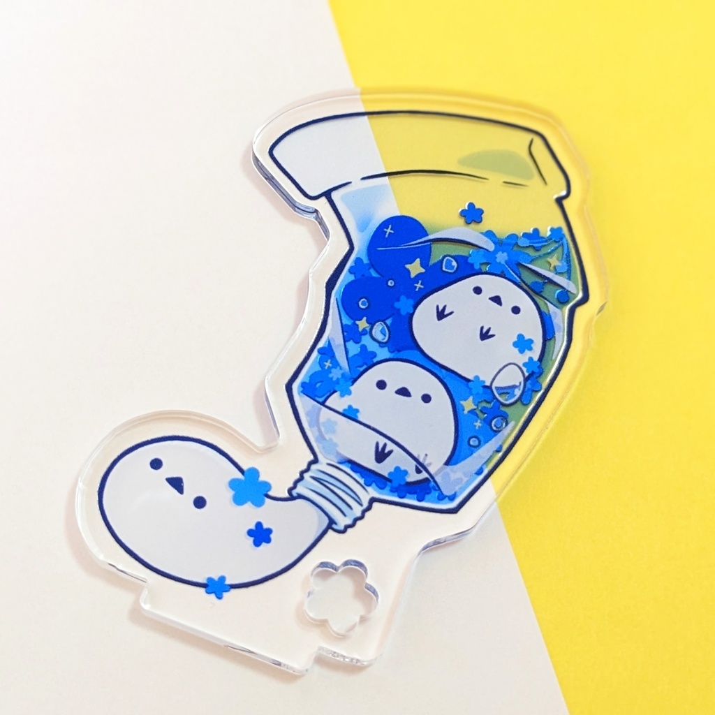 【アクリルスタンド】シマエナガチューブ(あおいろ)