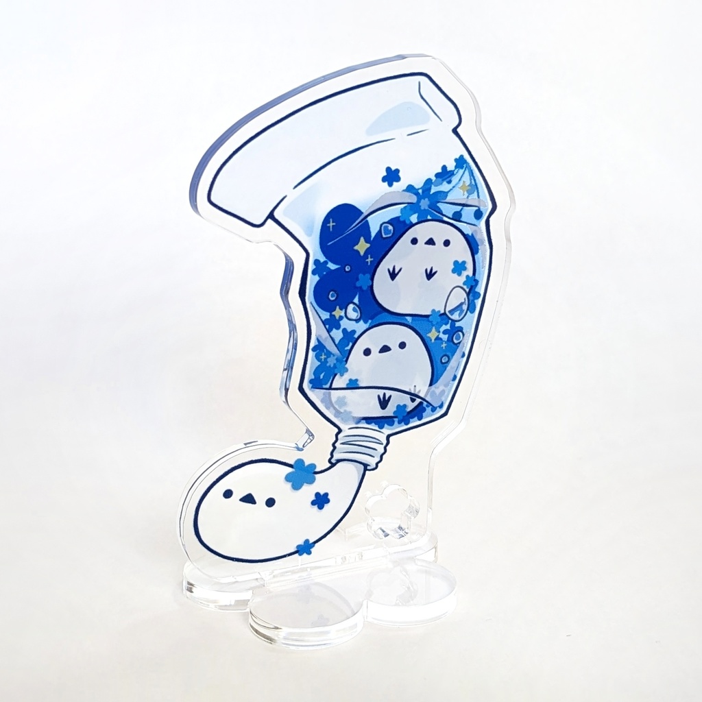 【アクリルスタンド】シマエナガチューブ(あおいろ)
