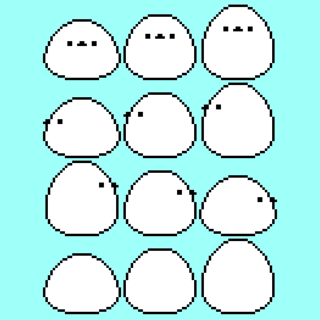 【ピクスク用アバター】ぽよぽよシマエナガ