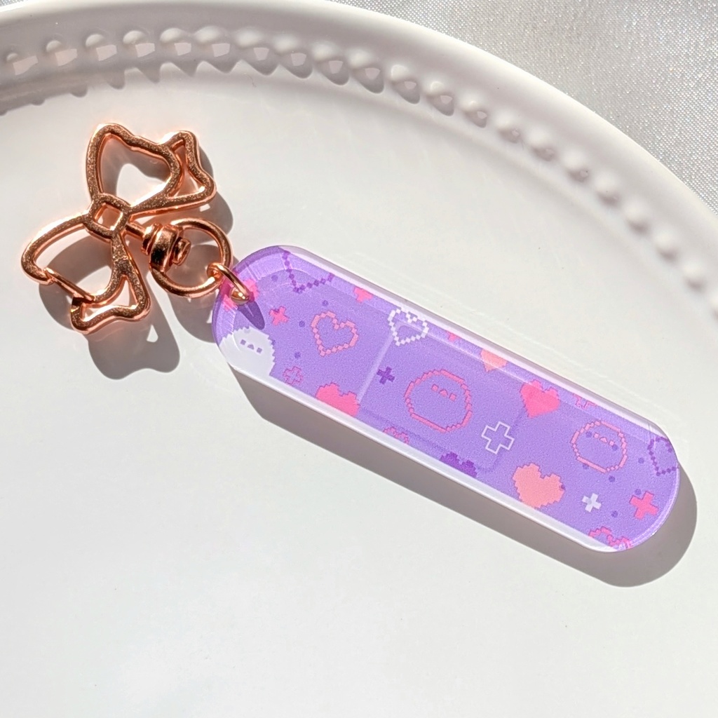 シマエナガのばんそうこう風アクキー