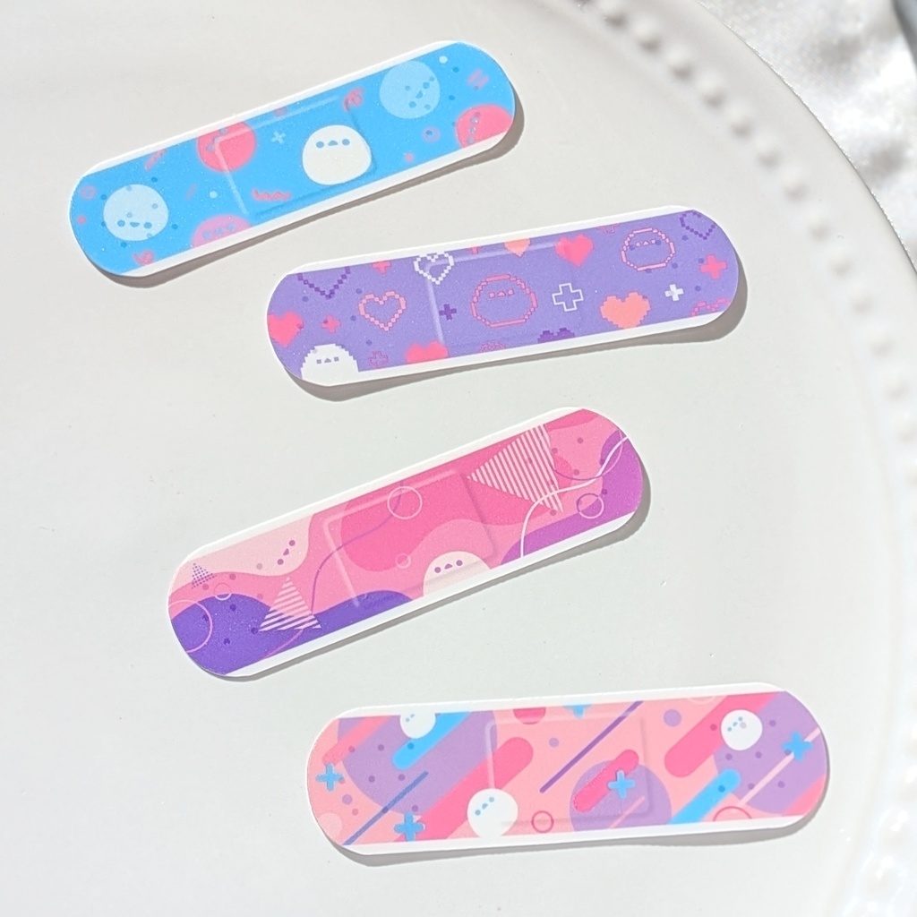 シマエナガのばんそうこう風ステッカー