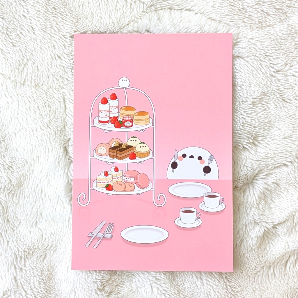 シマエナガのポストカード