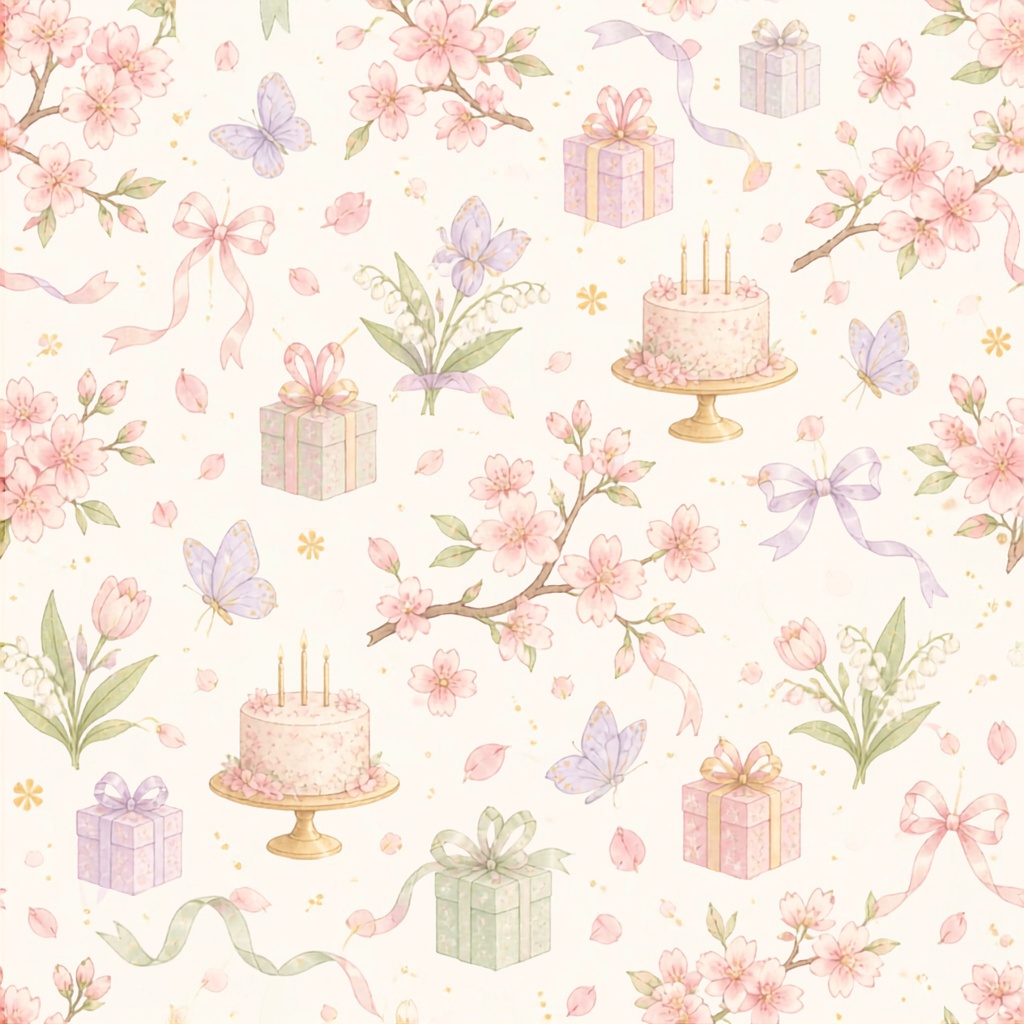 「Birthday Seasons★12か月の季節を楽しむデジタルペーパー」(Canva)