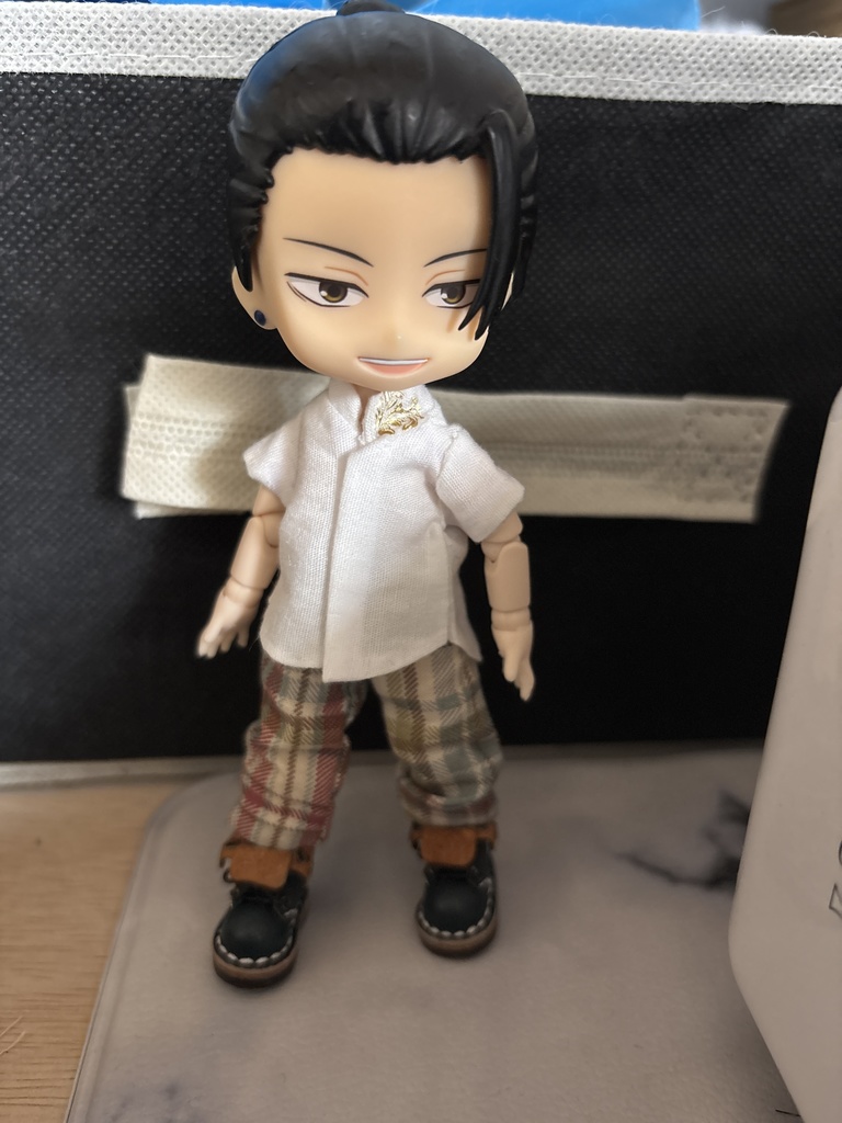 ねんどろいどどーる オビツ11サイズ 立ち襟シャツ 白