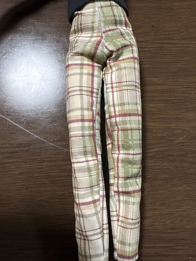 オビツ30 チェックパンツ グリーン