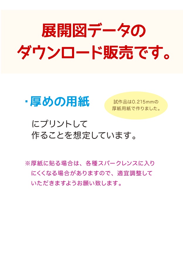ガッツハイパーキー ペーパークラフト展開図