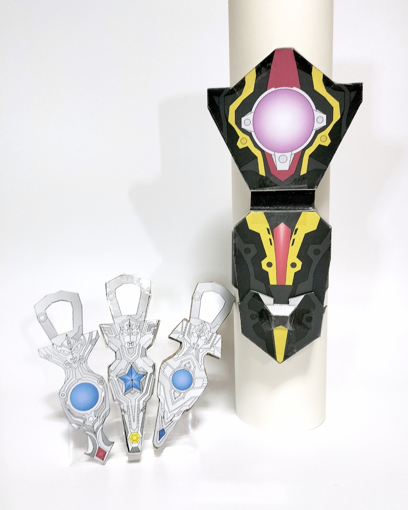 タイガスパーク ペーパークラフト展開図