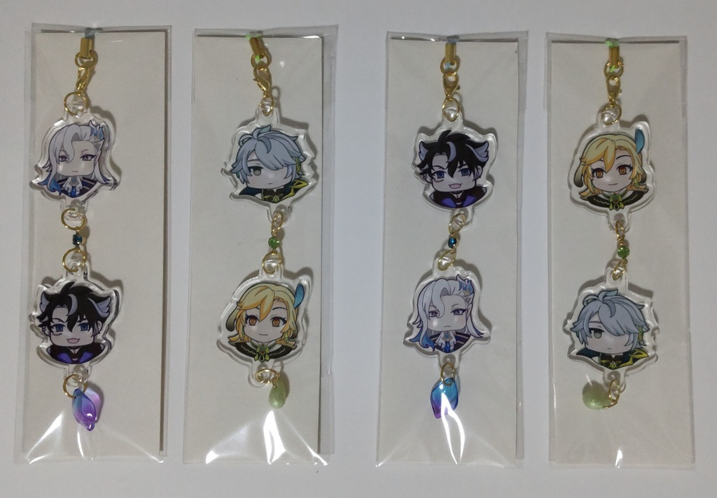 【原神】二連ゆらゆらアクリルストラップ