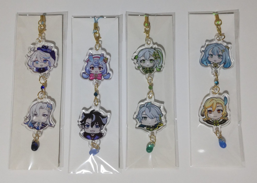 【原神】二連ゆらゆらアクリルストラップ