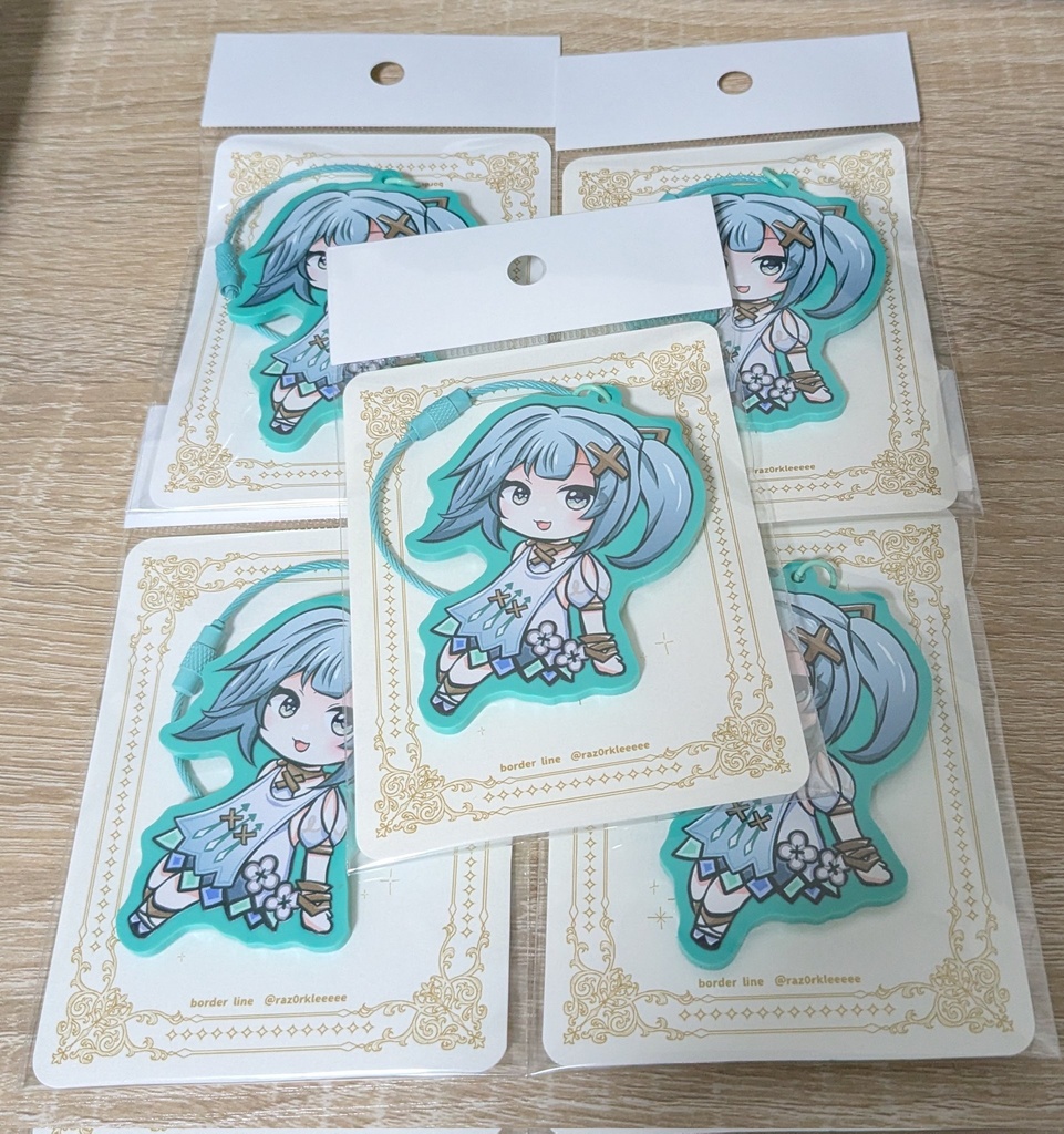 ファルザンカラーアクリルキーリング