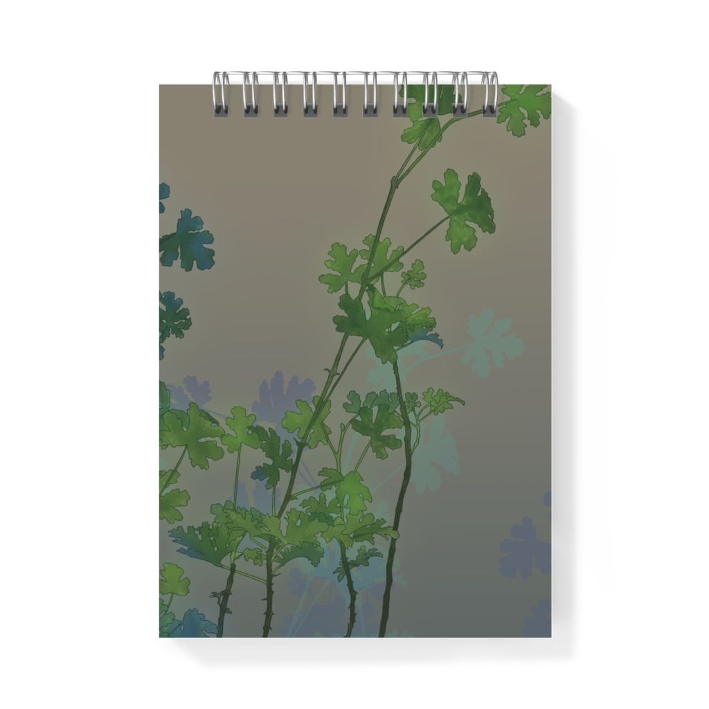 和風 オリジナルメモ帳「植物」