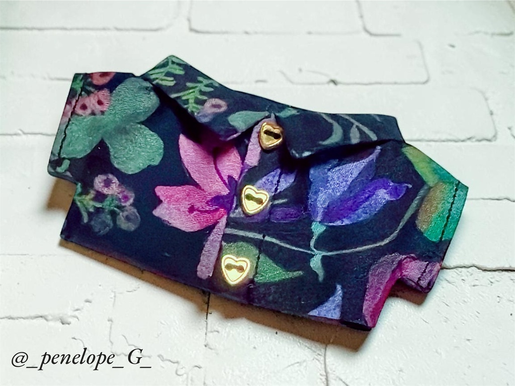 【12cm】さらっと花総柄シャツ