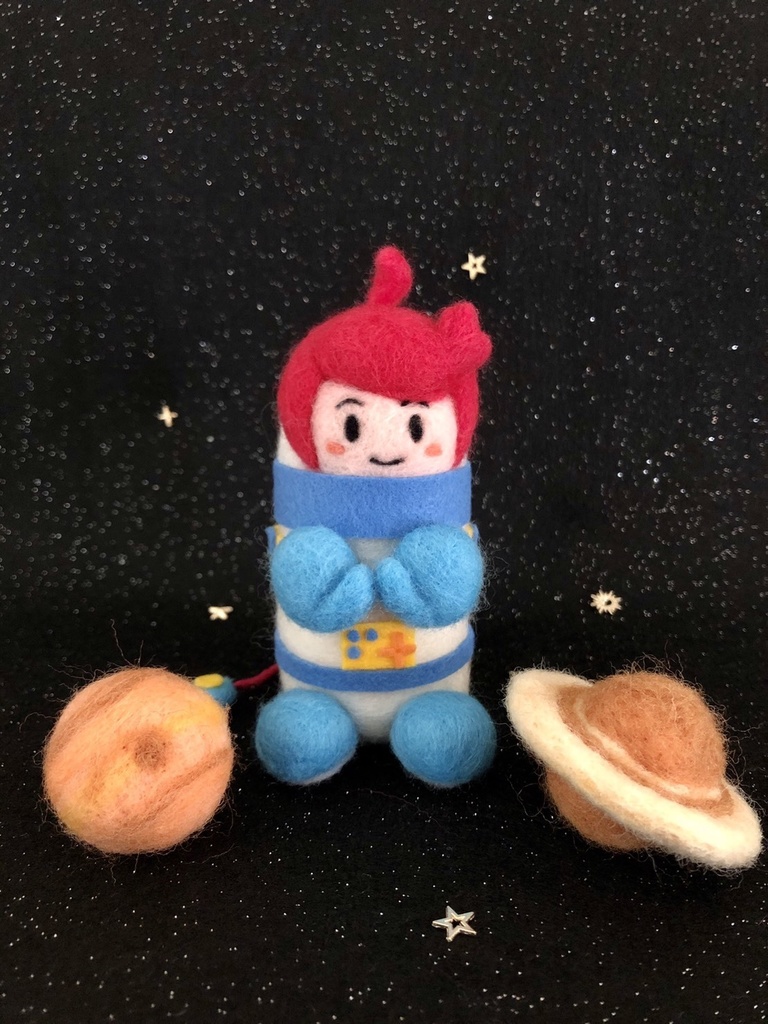 手作りマンジュ人形part1『宇宙服マンジュ土星＆木星セット』