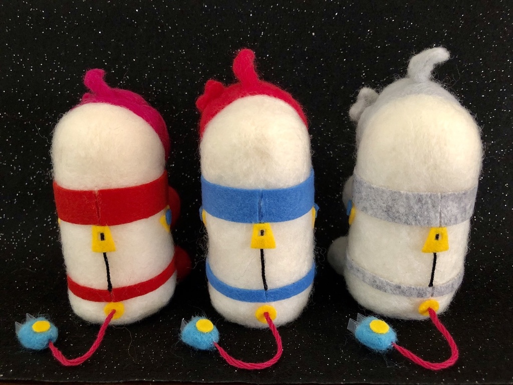 手作りマンジュ人形part1『宇宙服マンジュ土星&木星セット』