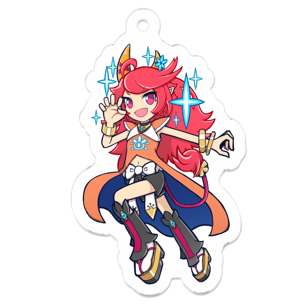 不動明星王マンジュpypyアクリル製鍵ホルダー