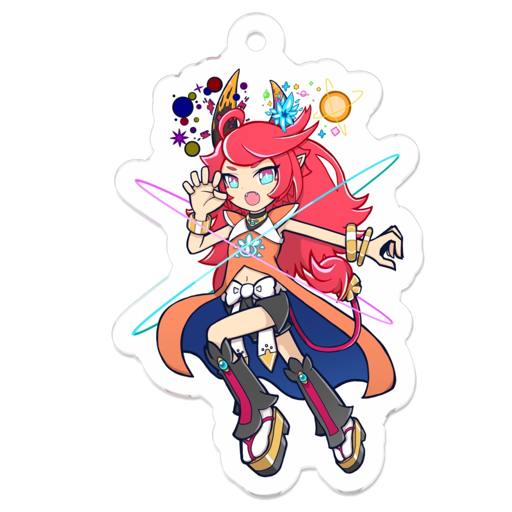 不動明星王マンジュpypyアクリル製鍵ホルダー(覚醒ver.)