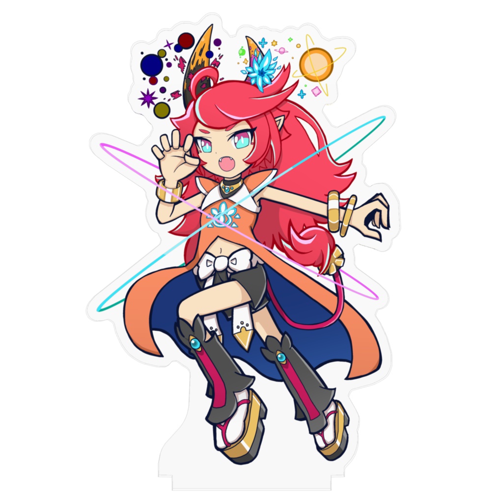 不動明星王マンジュのpypyアクリル製人形(覚醒ver.)