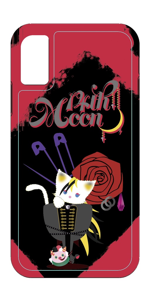 14th MOON イメージグリッタースマホケース【四十物十四】