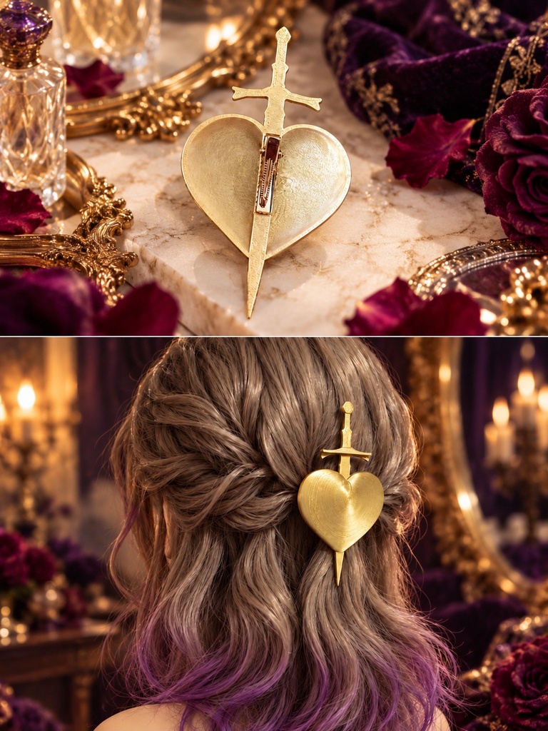 ヴィル・シェーンハイト イメージ バレッタ|ツイステ ポムフィオーレ コスプレ ヘアアクセサリー