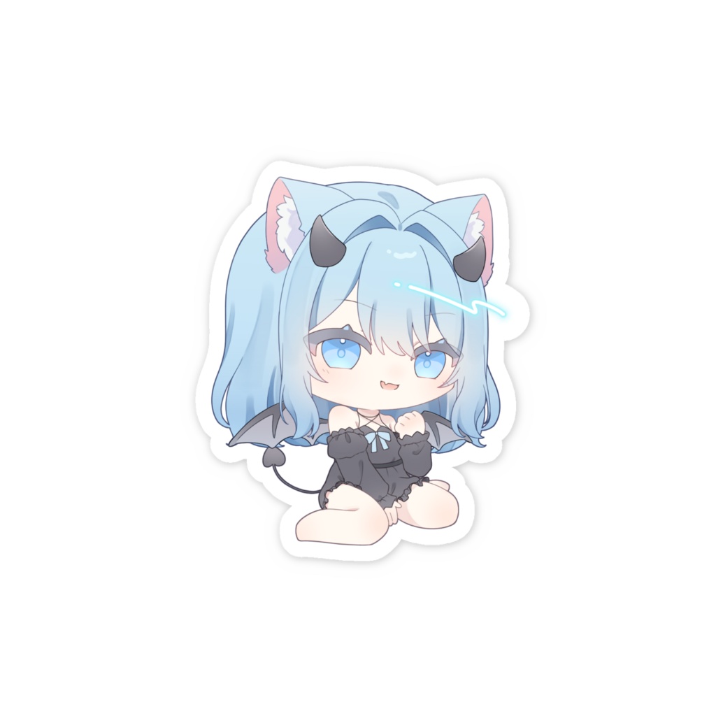 【2Dデビュー記念】悪魔にゃるるステッカー