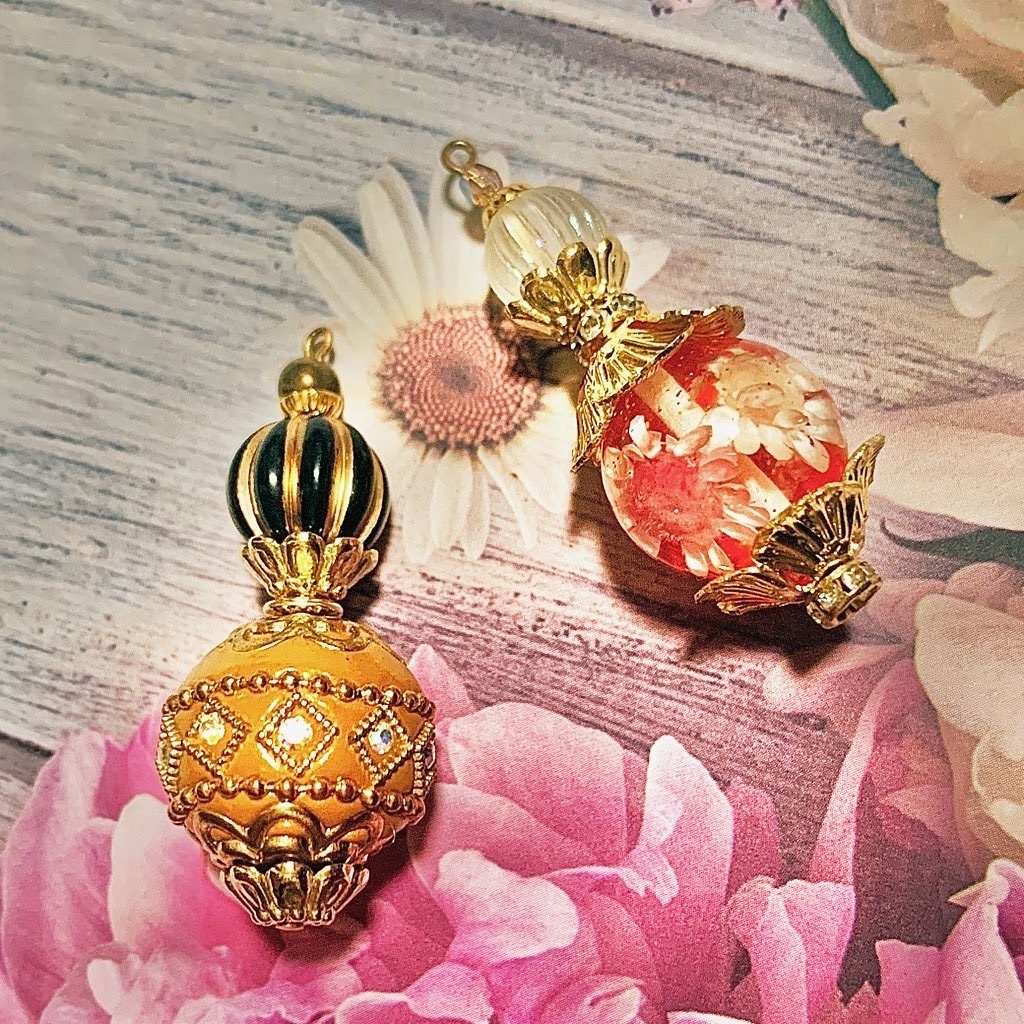 タッセル取り外し可能★香水瓶モチーフネックレス★