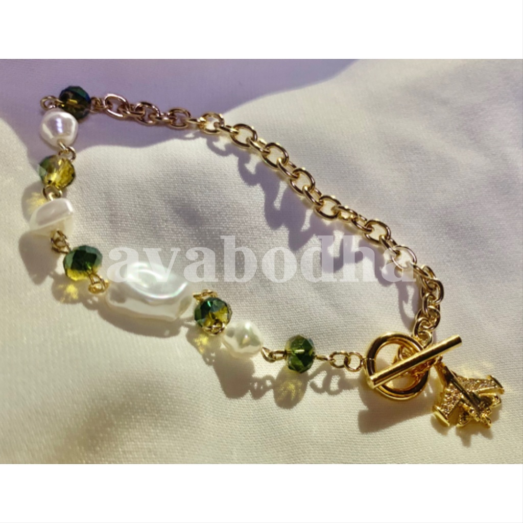 TGM イメージブレスレット(M→ゴールド、ピンクゴールド、I→シルバー)