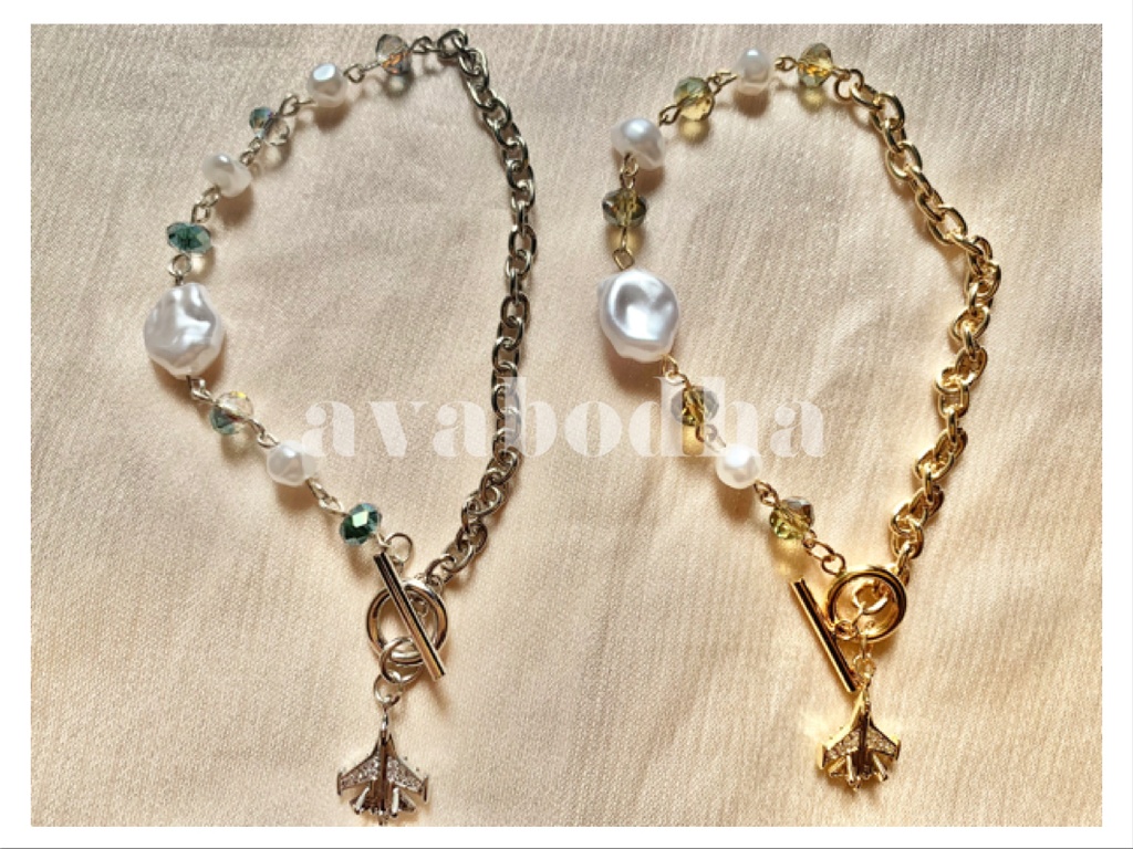 TGM イメージブレスレット(M→ゴールド、ピンクゴールド、I→シルバー)