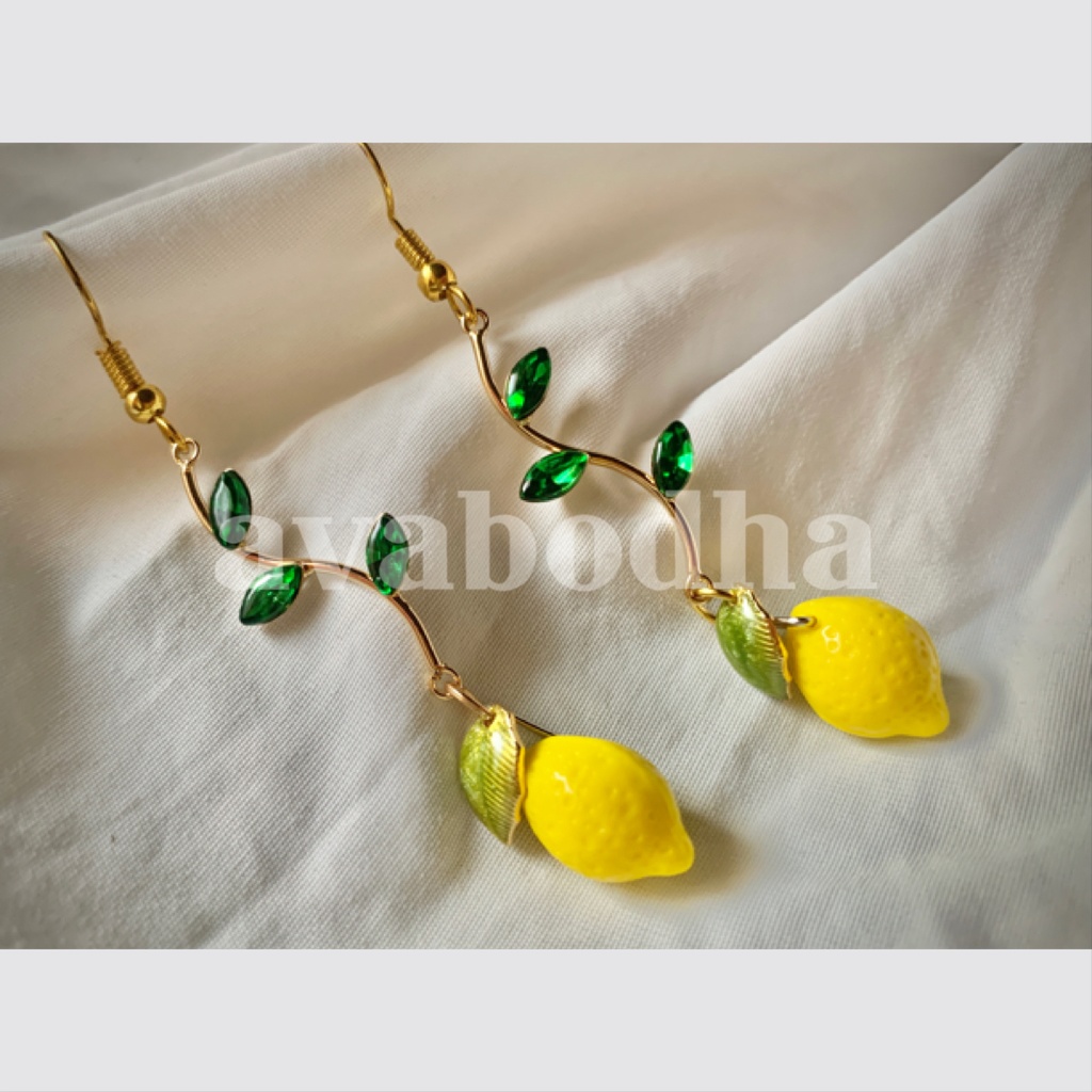 レモンのイヤーアクセサリー