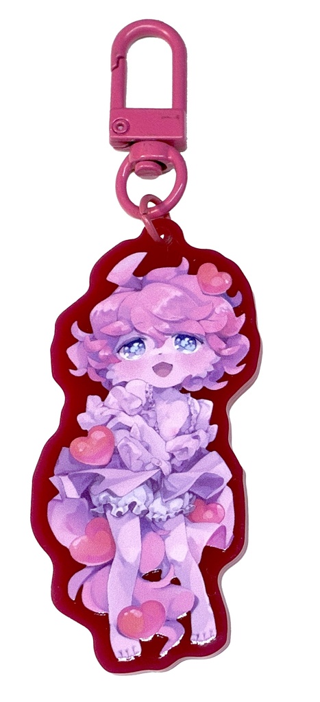 ムースくん(ピンク)アクリルキーホルダー