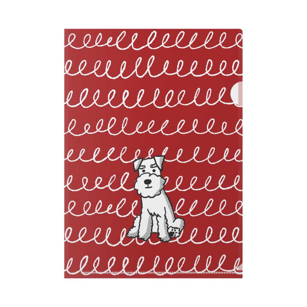 おすわりテリア クリアファイルA4