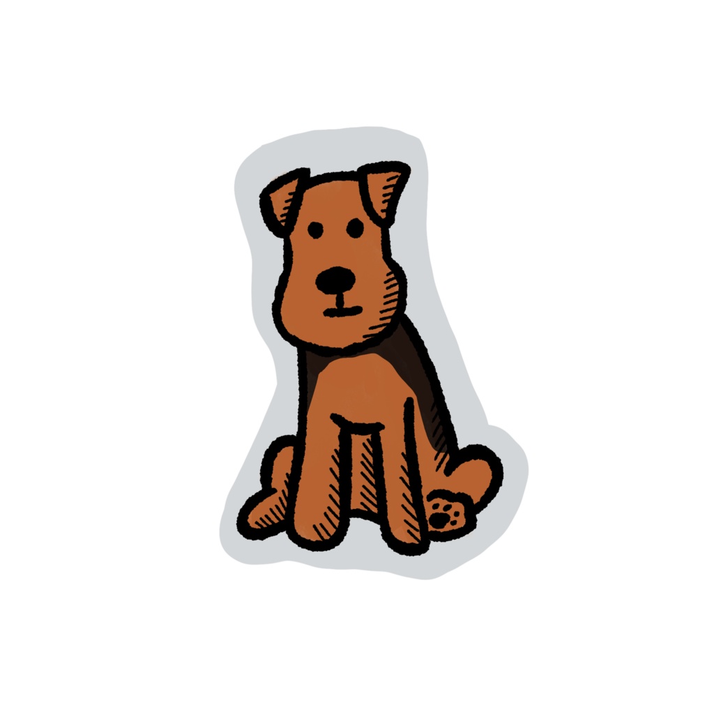 おすわりテリア キーホルダー