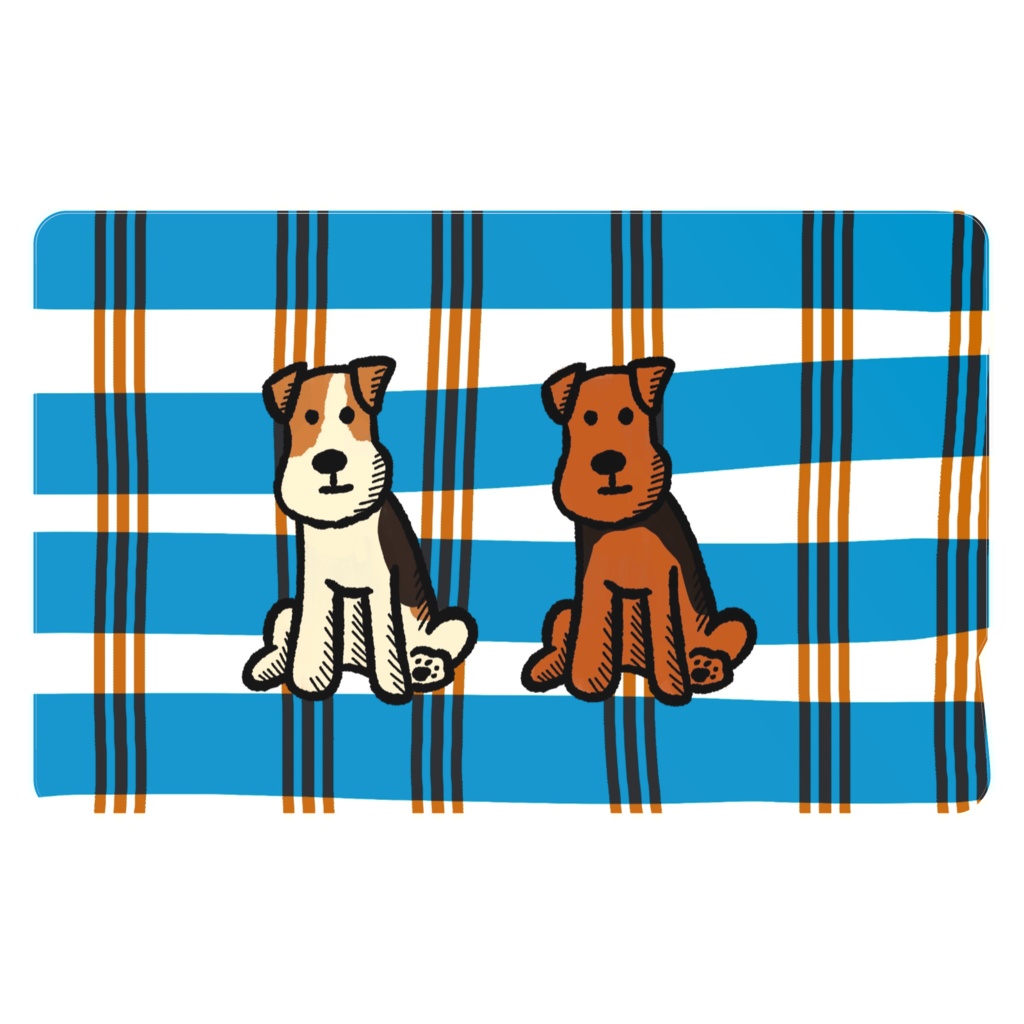 おすわりテリア なかよしICカードステッカー