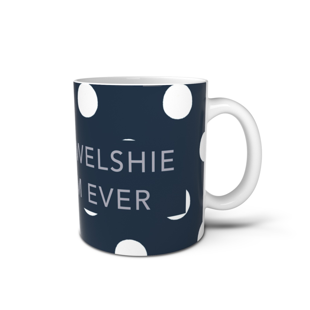 テリア座りマグ 水玉